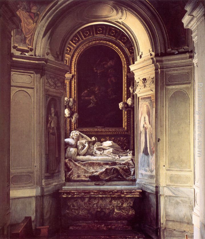 The Blessed Lodovica Albertoni painting - Gian Lorenzo Bernini The Blessed Lodovica Albertoni art painting